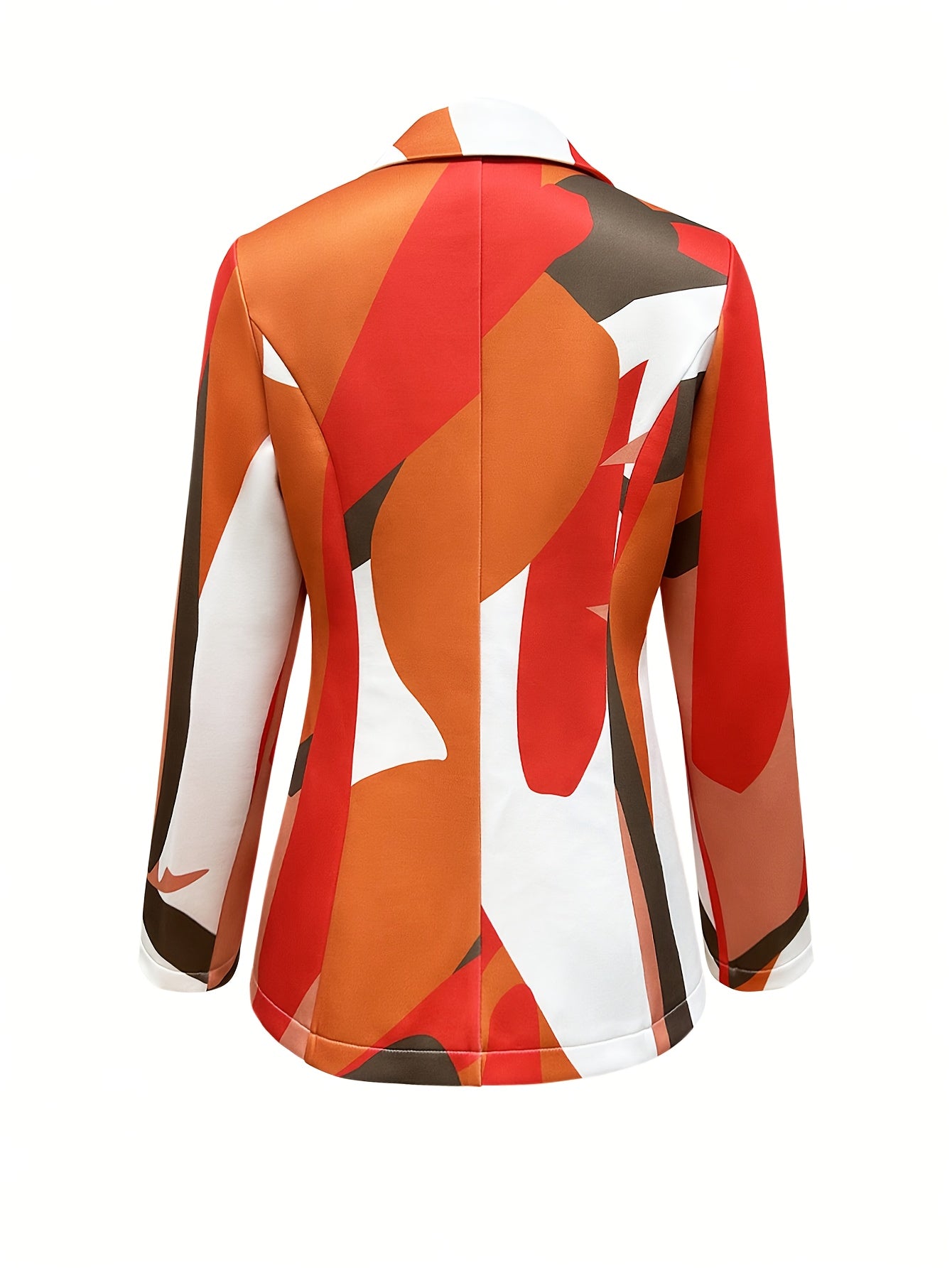 Women'S Casually Patterned Long-Sleeve Blazer